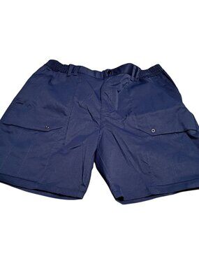 Crivit Navy Blue Nylon Utility Cargo Shorts Size 36 XL 100% polyester fabric